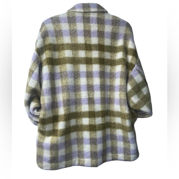 Zara oversized Shacket, size XS plaid wool blend. GUC - Picture 4 of 9